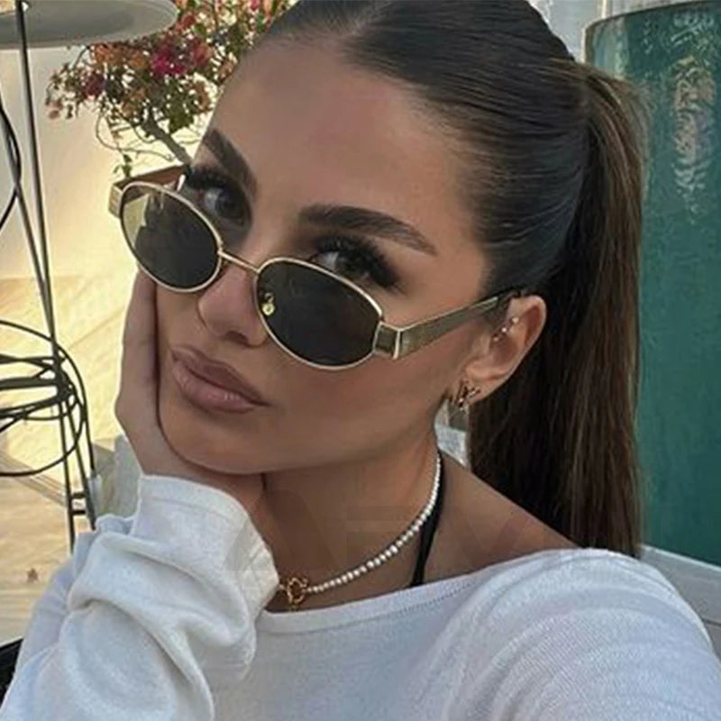 Fashion Oval Sunglasses Women